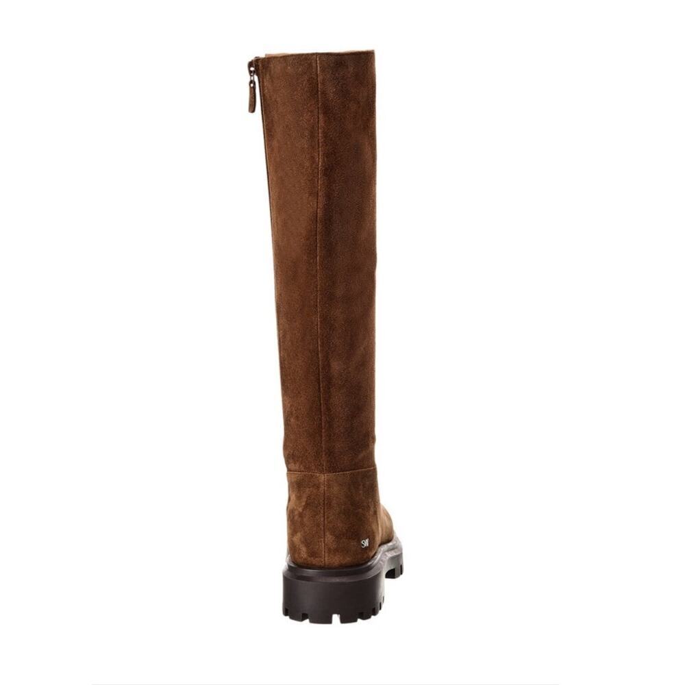 Stuart Weitzman Ultra Lug Suede Knee-High Boot in espresso suede 7 1/2 - Picture 3 of 14